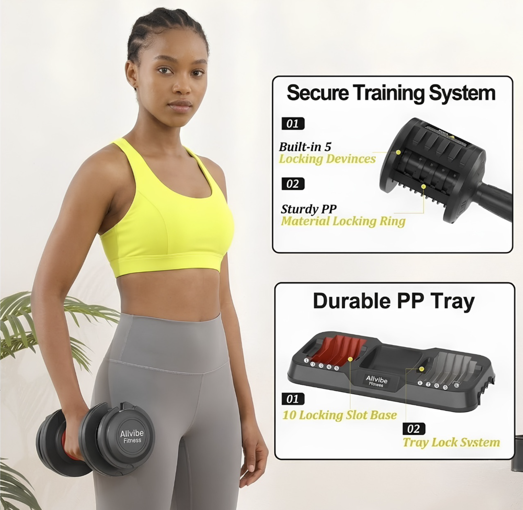 Adjustable Dumbbell Set Pro angle 3
