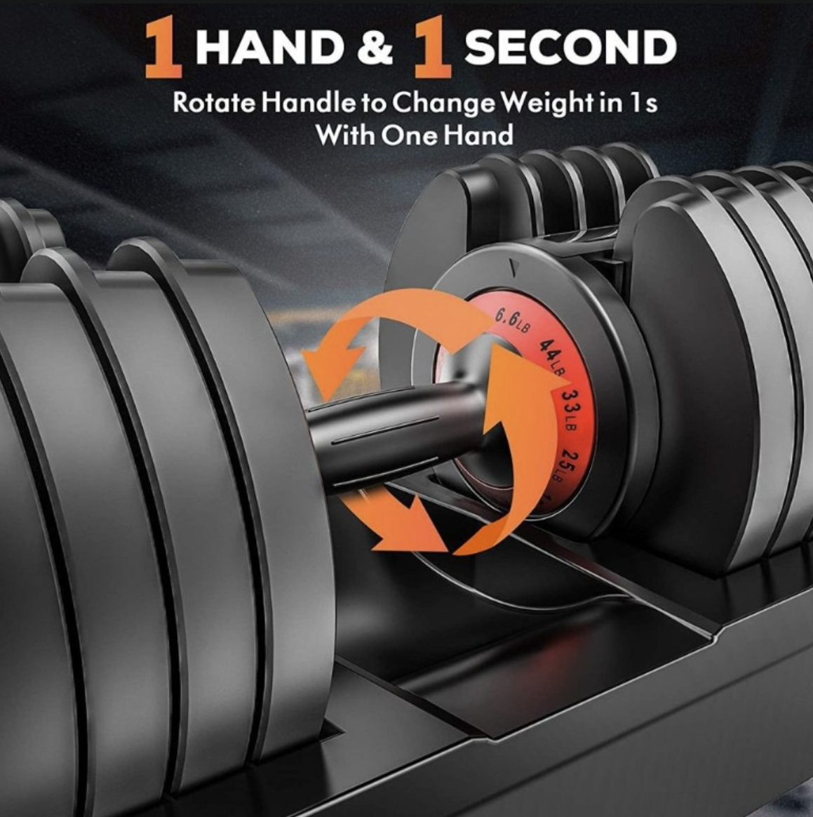 Adjustable Dumbbell Set angle 3