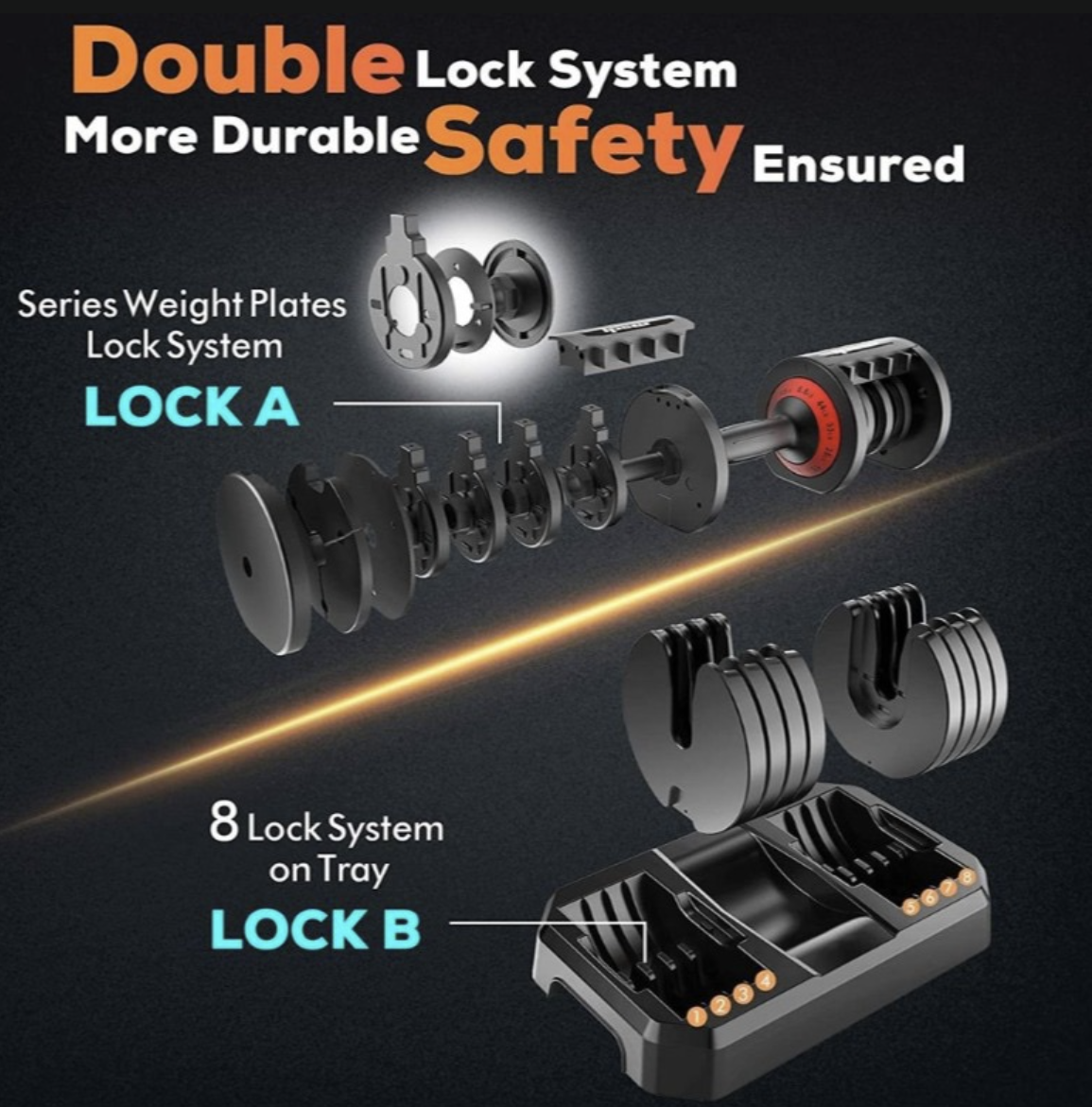 Adjustable Dumbbell Set angle 4