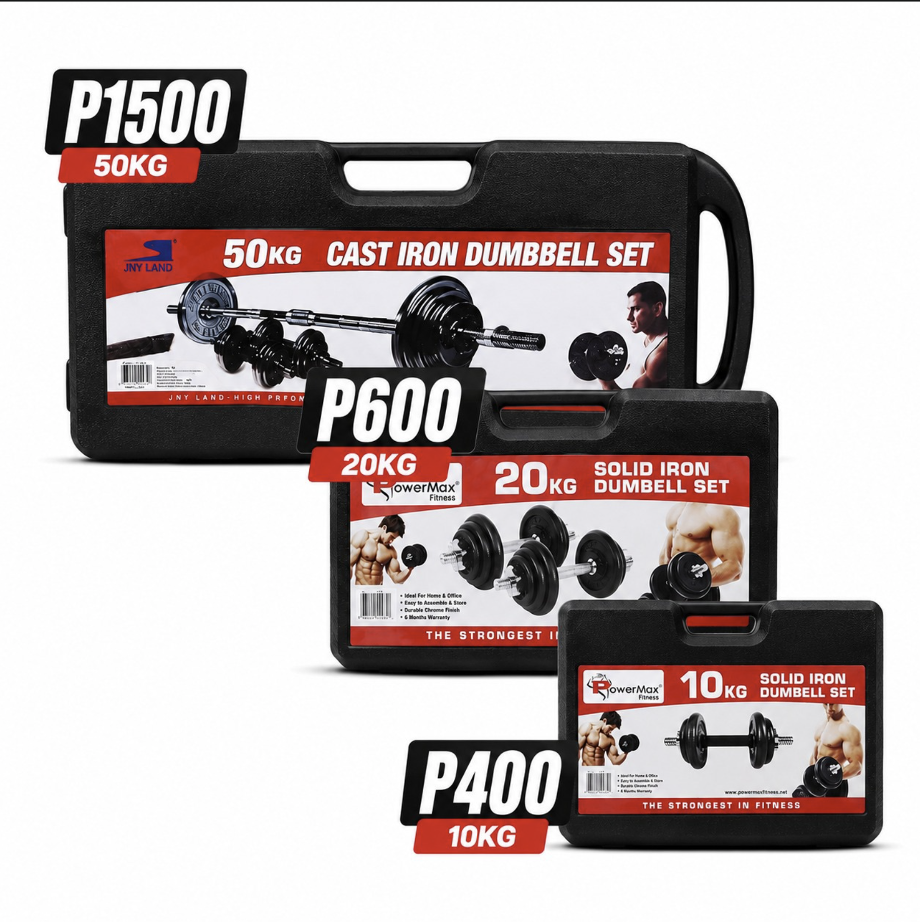 Cast Iron Dumbbell Set