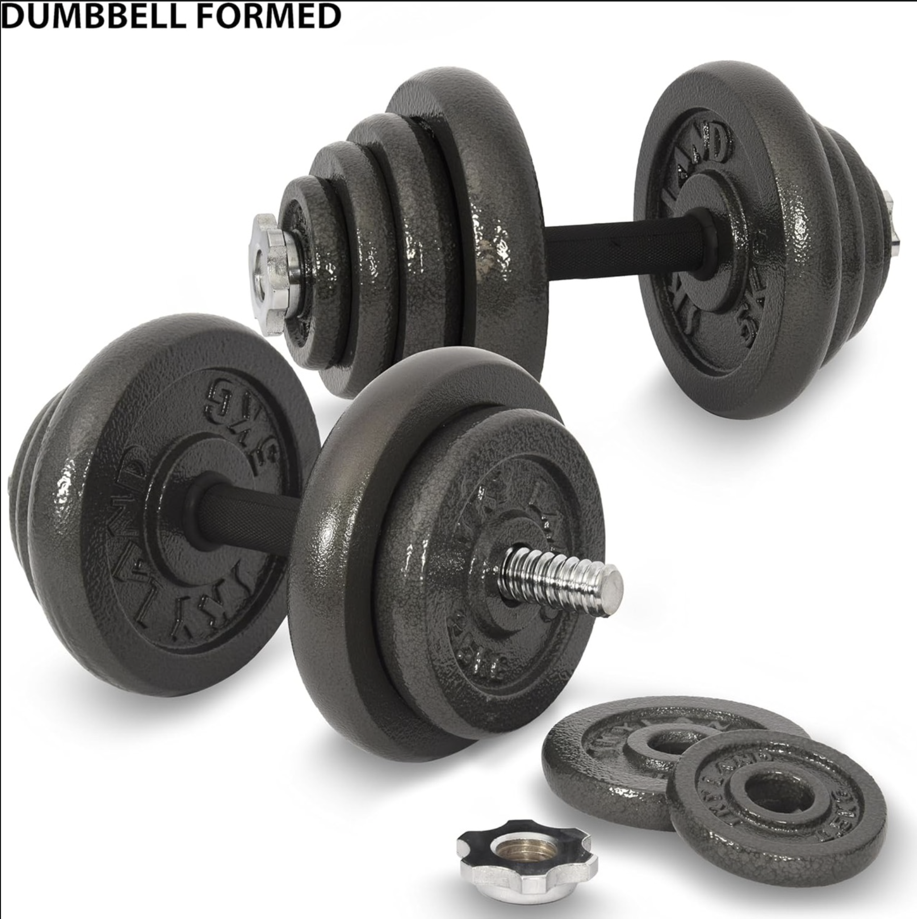 Cast Iron Dumbbell Set angle 3