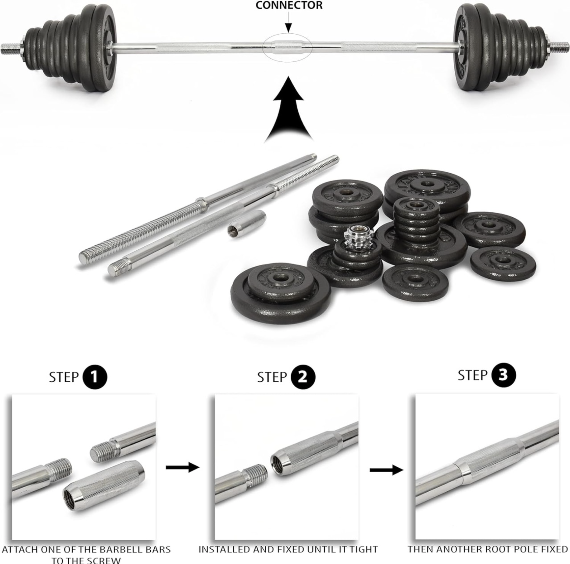 Cast Iron Dumbbell Set angle 7