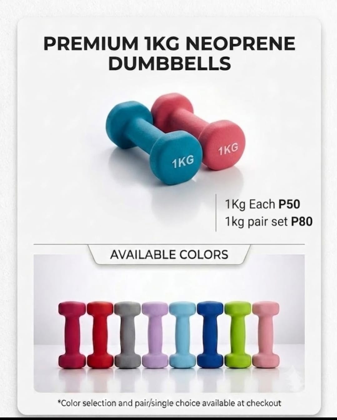 Neoprene Dumbbells angle 2