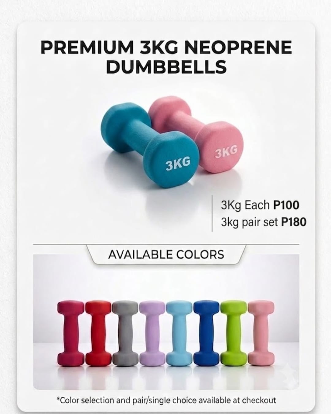 Neoprene Dumbbells angle 4