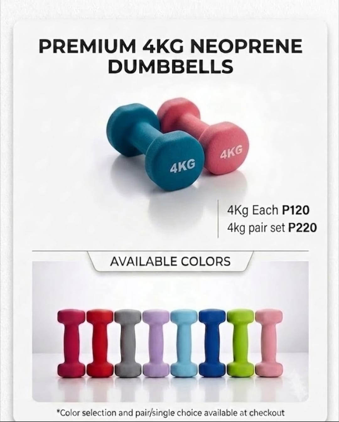 Neoprene Dumbbells angle 5